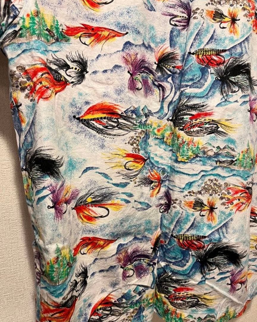 パタロハ　Pataloha パタゴニア　1993　毛針 アロハシャツ　Ｍ