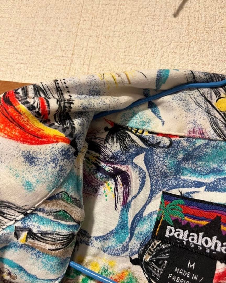 パタロハ　Pataloha パタゴニア　1993　毛針 アロハシャツ　Ｍ