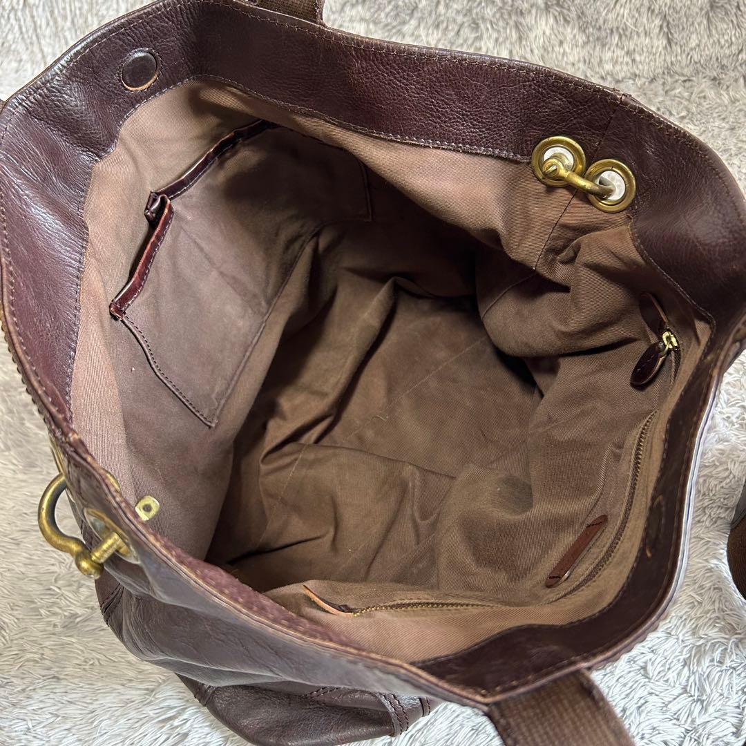 quadro クアドロ　2wayレザートートバッグ　シリアルNo.31153