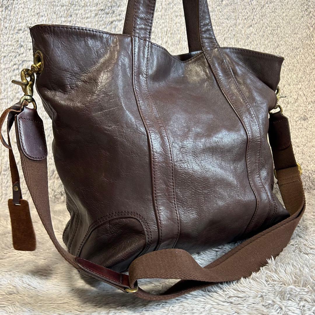 quadro クアドロ　2wayレザートートバッグ　シリアルNo.31153