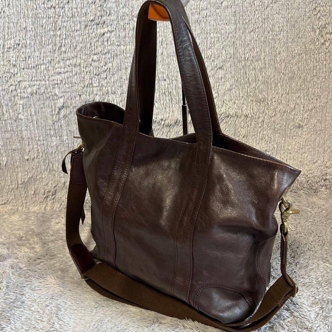 quadro クアドロ　2wayレザートートバッグ　シリアルNo.31153