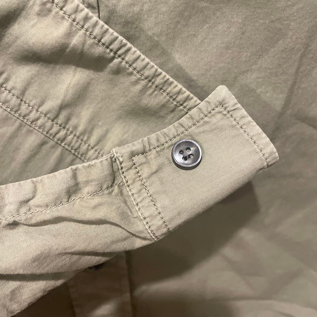 マルジェラ　カーキ コットン 長袖シャツ