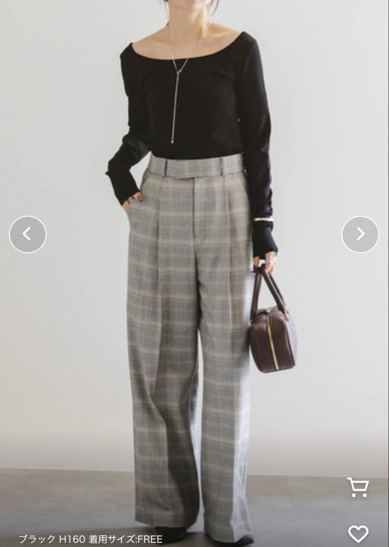 【未使用品】ノーブル '25 現行品　デコルテロングスリーブニット　プルオーバー