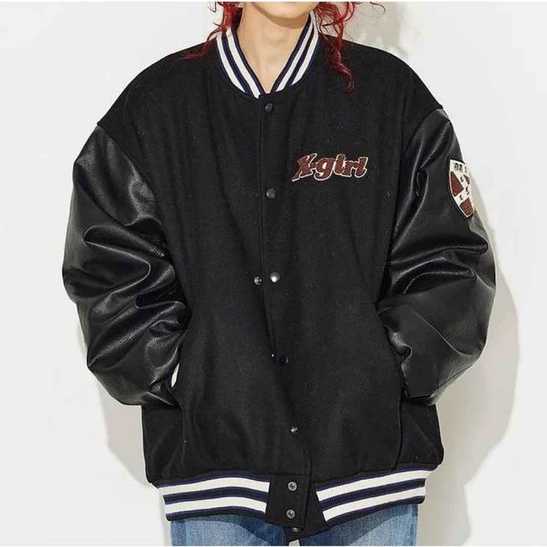 X-girl スタジャン ブラック