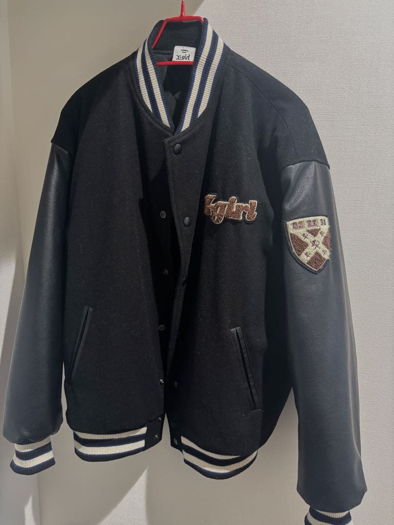 X-girl スタジャン ブラック