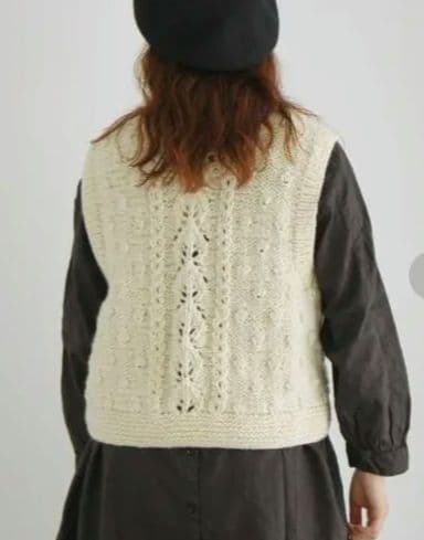 ツハルバイサマンサモスモス✿【ペルーニット】前後着ニットベスト