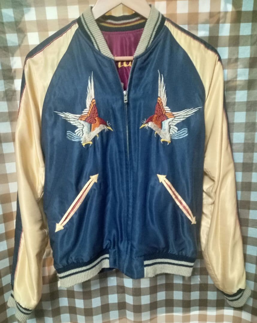 テーラー東洋 リバーシブル スカジャン 鷹 龍 Mサイズ