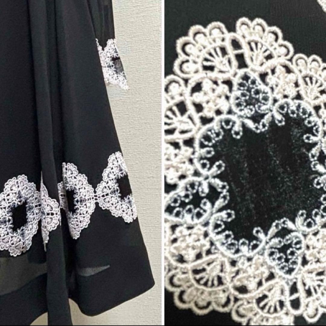 新品！テッドベイカー　Ted Baker フラワー　ワンピース　S 黒　結婚式