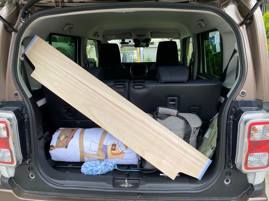 新型ハスラー用ラゲッジボード 静音版 木製 リクライニング対応 キャンプ19