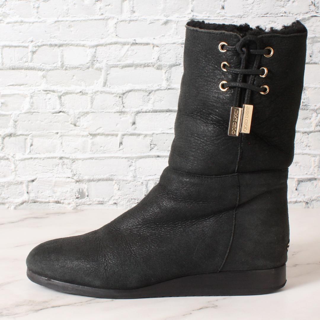 ✨美品✨ ジミーチュウ ムートンブーツ ブラック EU36（23cm相当）