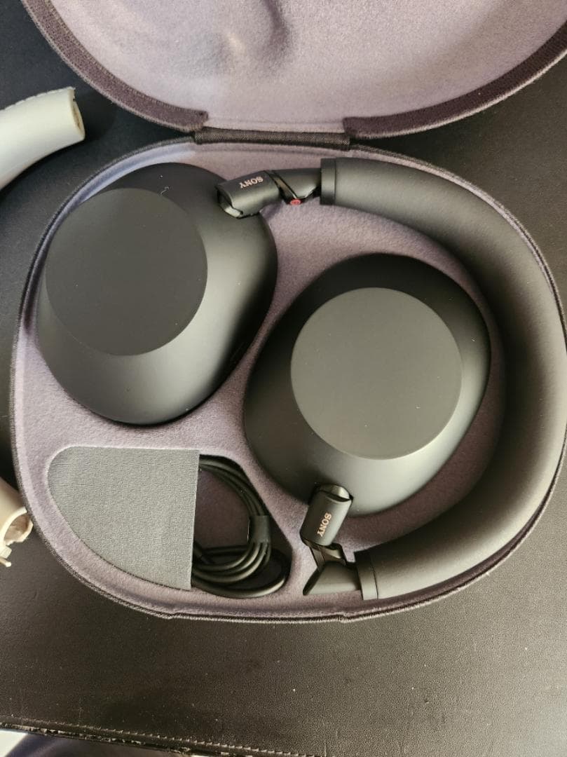 Sony WH-1000XM6 ワイヤレスヘッドホン(ブラック）カバー付き