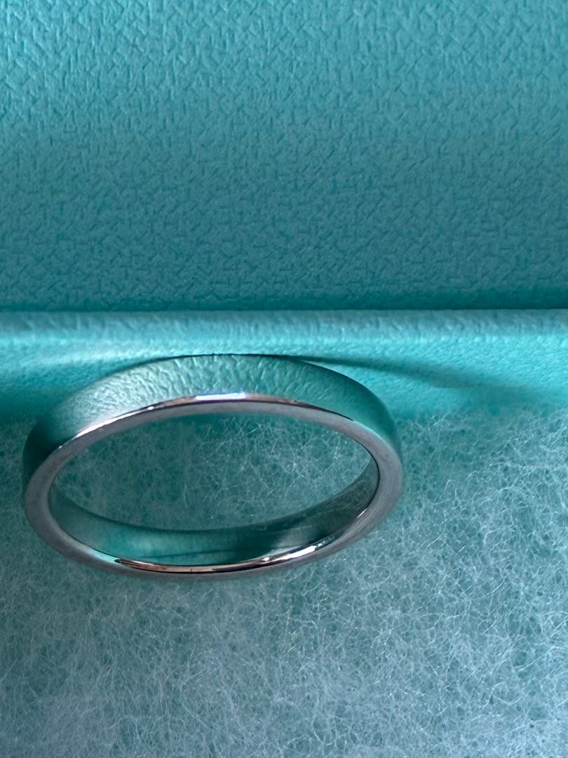 Tiffany & Co. ロゴバンドリングPt950