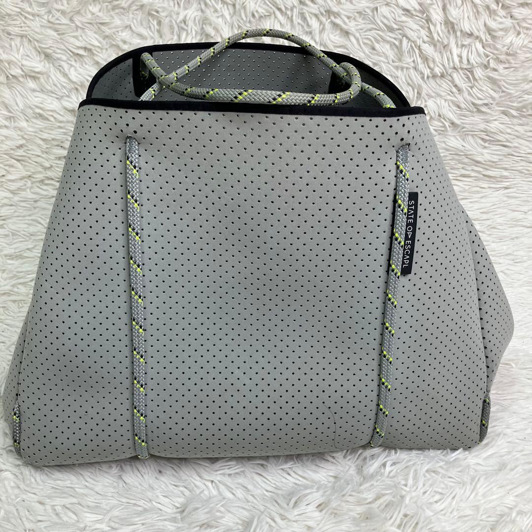 人気✨STATE OF ESCAPE トートバッグ　カーキ　マザーバッグ