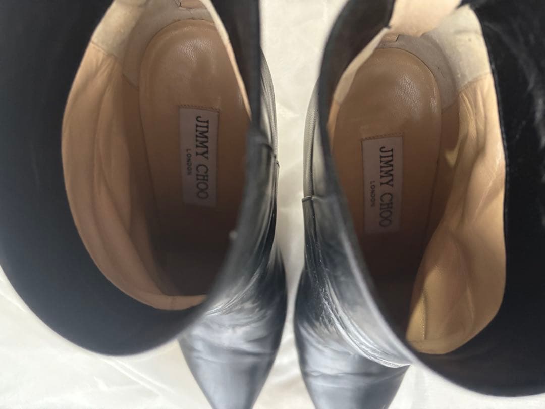 値下げ！JIMMY CHOO ジミーチュウ　36 黒ポインテッドトゥ ブーツ