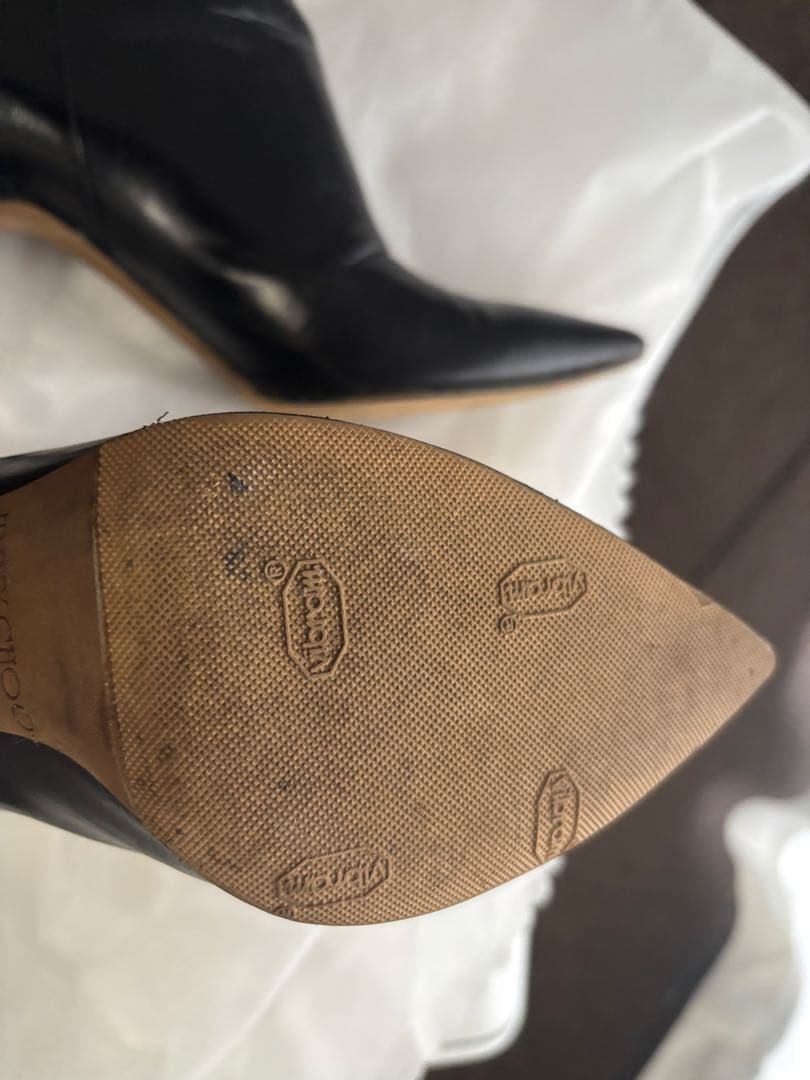 値下げ！JIMMY CHOO ジミーチュウ　36 黒ポインテッドトゥ ブーツ