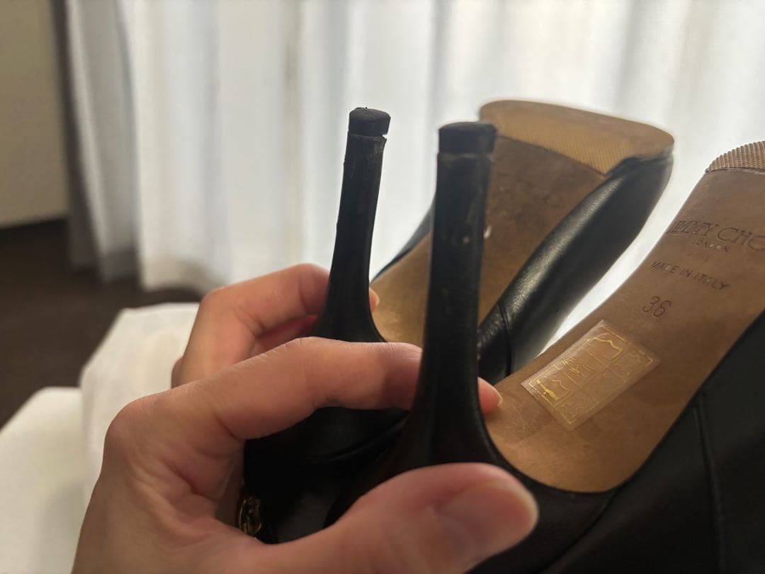 値下げ！JIMMY CHOO ジミーチュウ　36 黒ポインテッドトゥ ブーツ