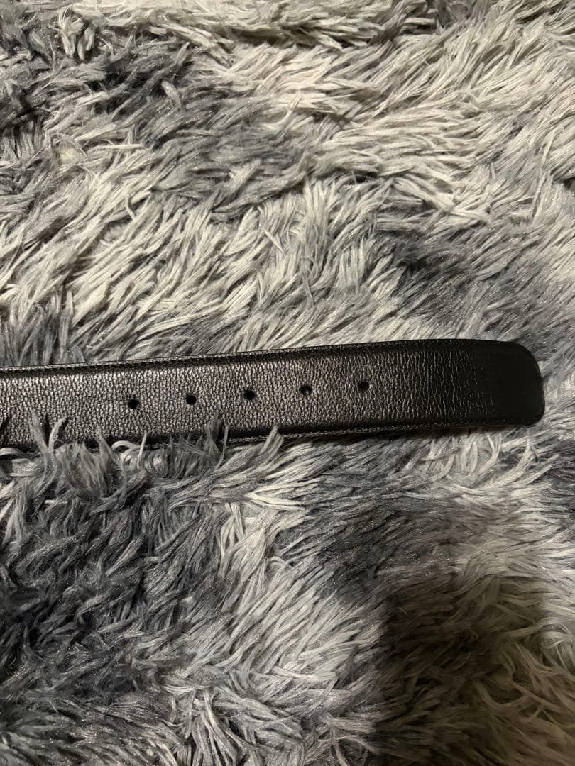 Bvlgari ブラックレザー ベルト