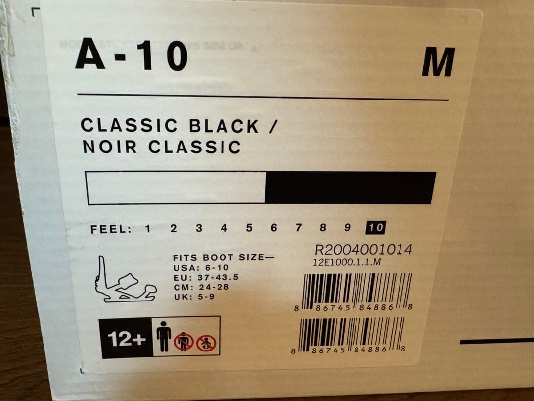 最終値下げ❗️Ride A-10 ビンディング Mサイズクラシックブラック使用2回