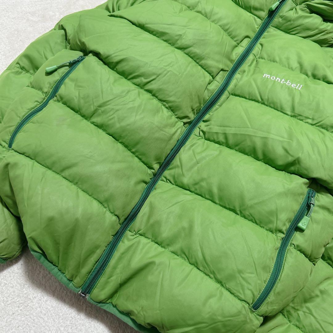 s*a様 y2k 短丈 モンベル down jacket parka グリーン