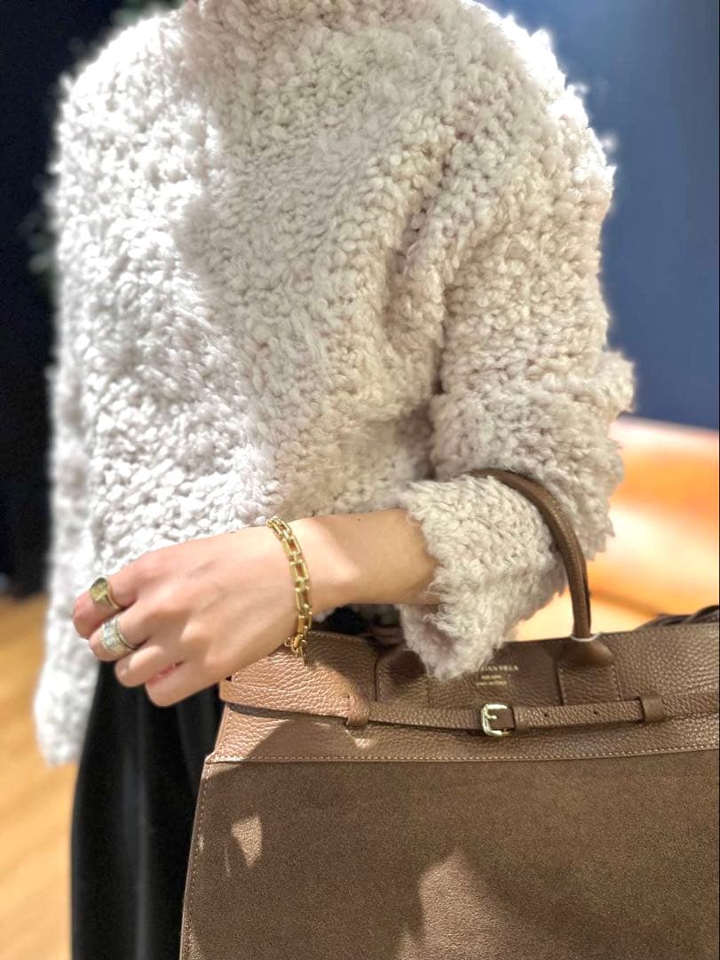 完売品！Curensologyカーリーウールニットプルオーバー カレンソロジー