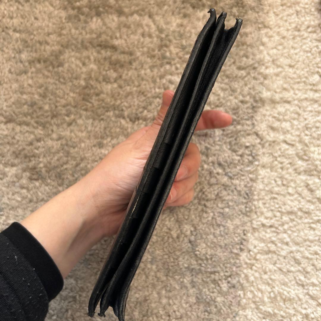 Brioniブリオーニ カードケース 長財布 ブラック クロコ