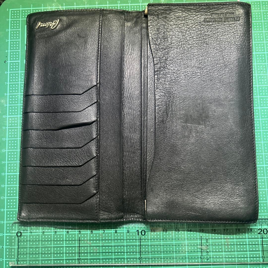 Brioniブリオーニ カードケース 長財布 ブラック クロコ