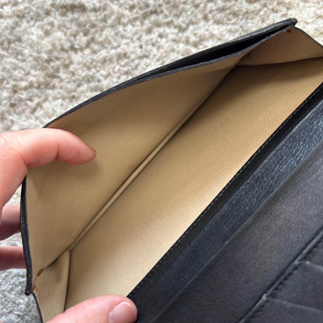 Brioniブリオーニ カードケース 長財布 ブラック クロコ