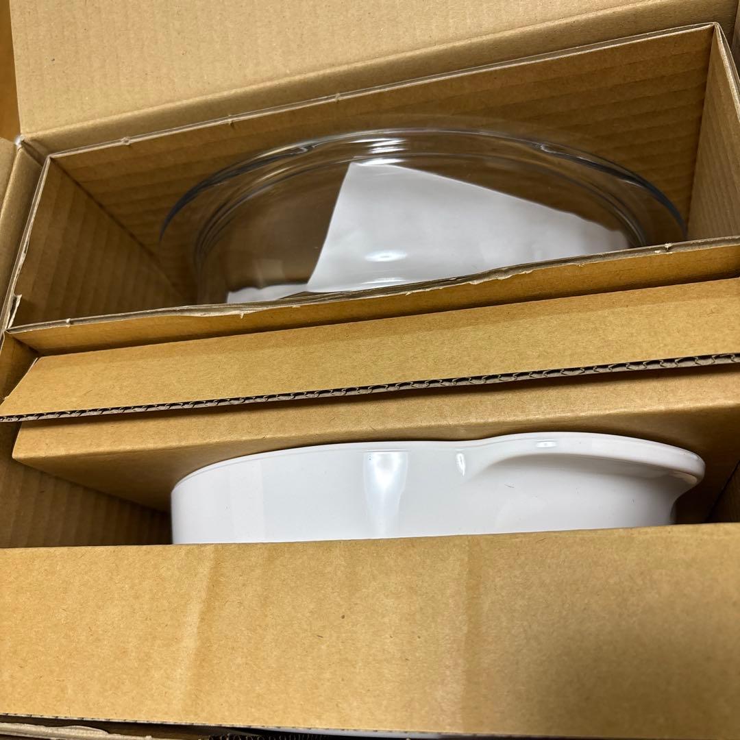 フランス製 Luminarc ヴィトロ ホワイト スチーマー せいろ 蒸し器