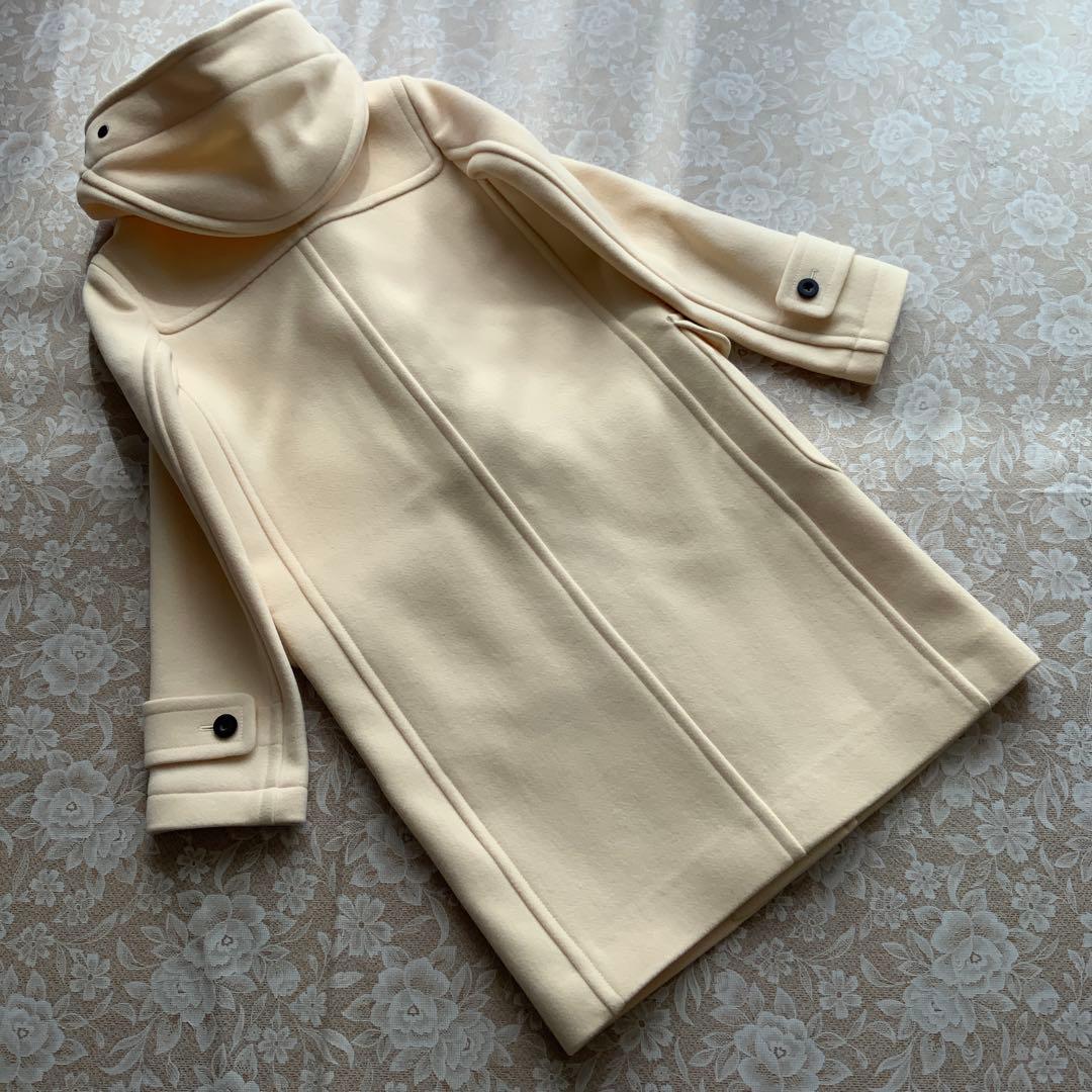 未使用品　マカフィー　メルトン　ダッフルコート　ロング丈　34アイボリー