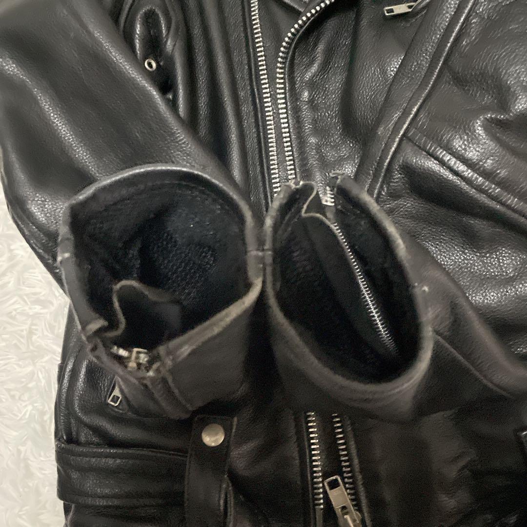 良品✨Rookie Leathers ダブルライダース　牛革　XL