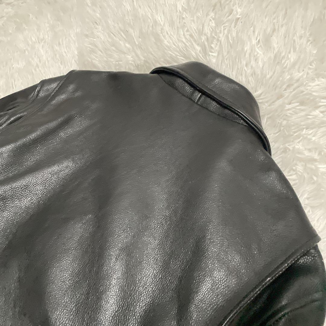 良品✨Rookie Leathers ダブルライダース　牛革　XL