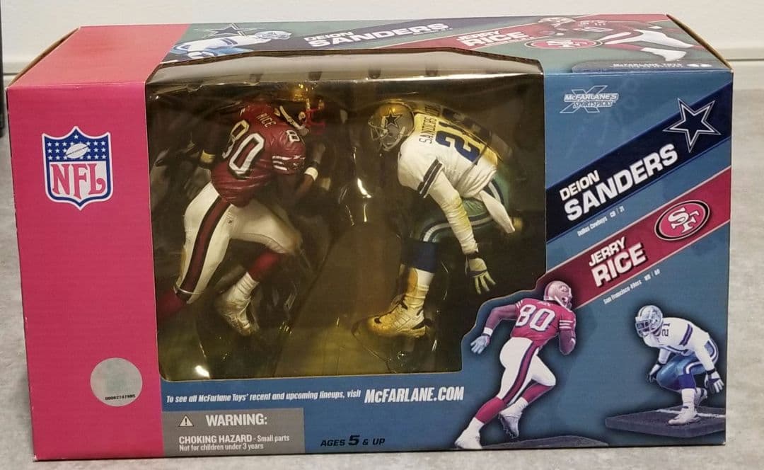 【激レア　未開封】NFL　マクファーレン　2pack　★ディオンvsライス★