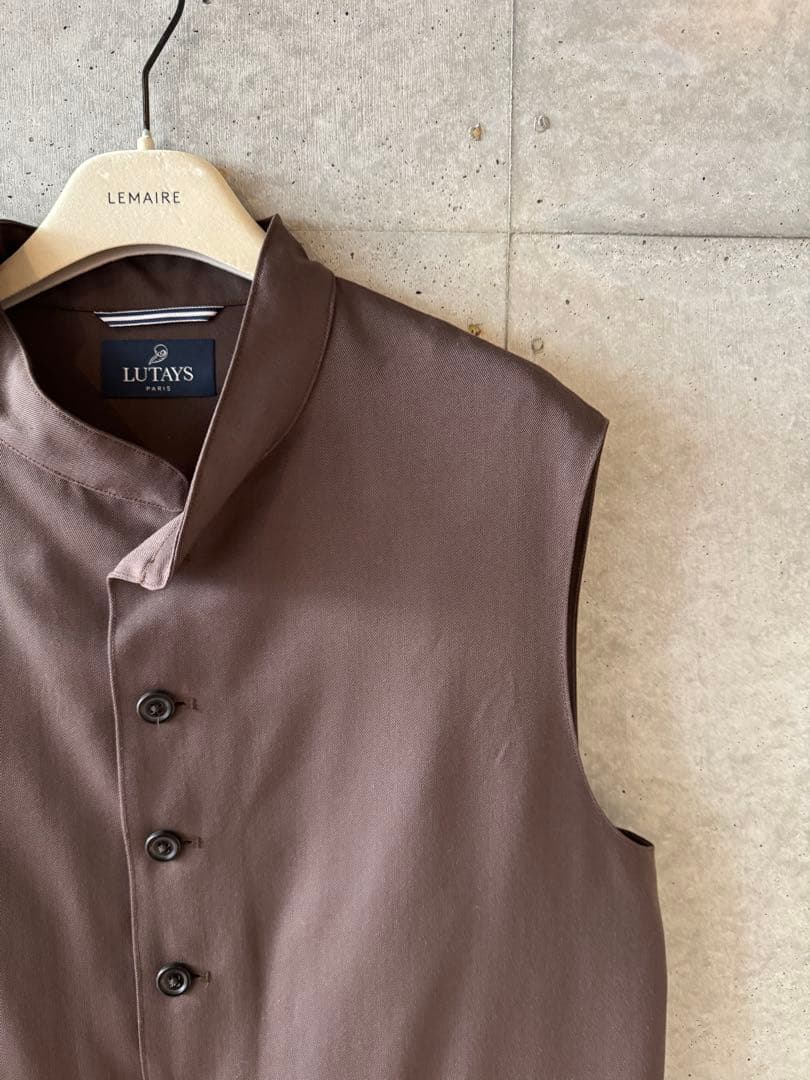 LUTAYS リュテス VALMONT VEST ウールベスト 茶 50 未使用