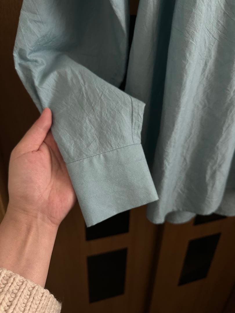 Native village オーバーシャツ　ブルー