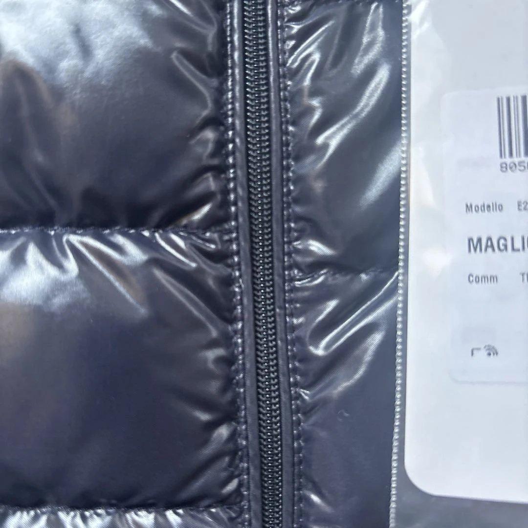 MONCLER　モンクレール　ニット切り替えダウンジャケット　ネイビーSサイズ