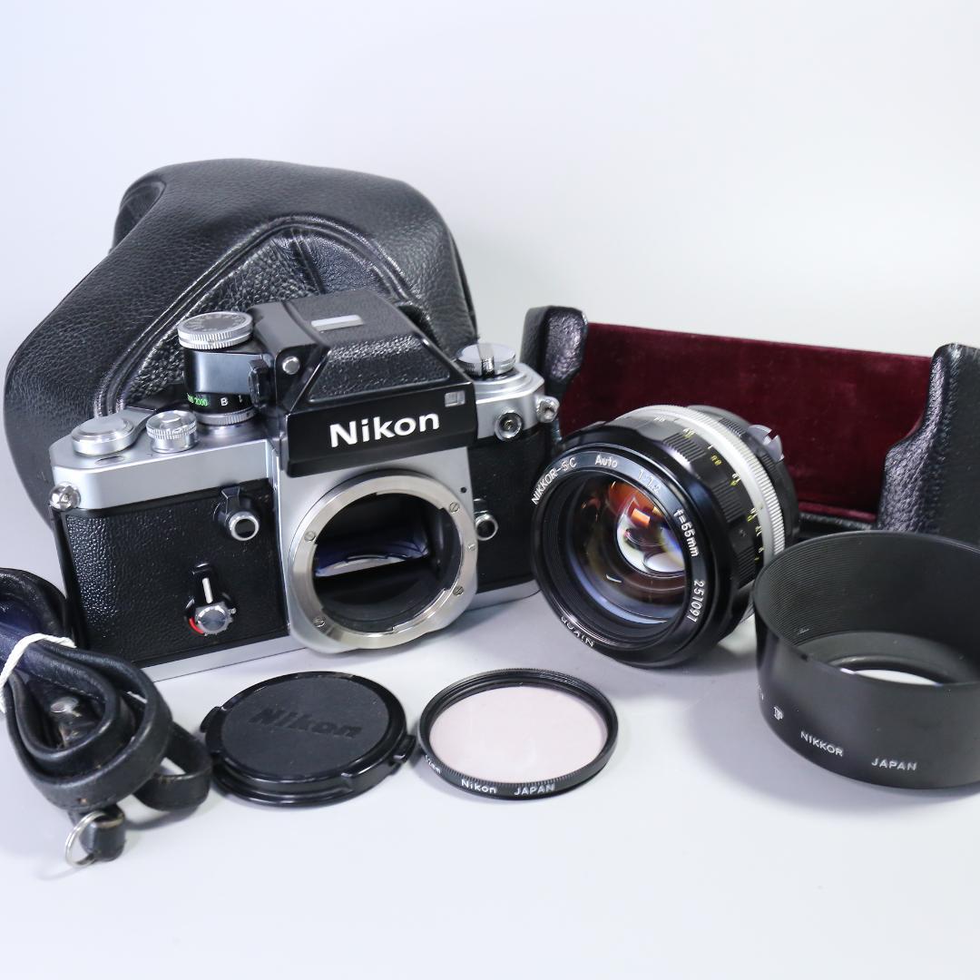 ☆初期F革☆極美品の完全動作 Nikon F2 55mm F1.2　＃356