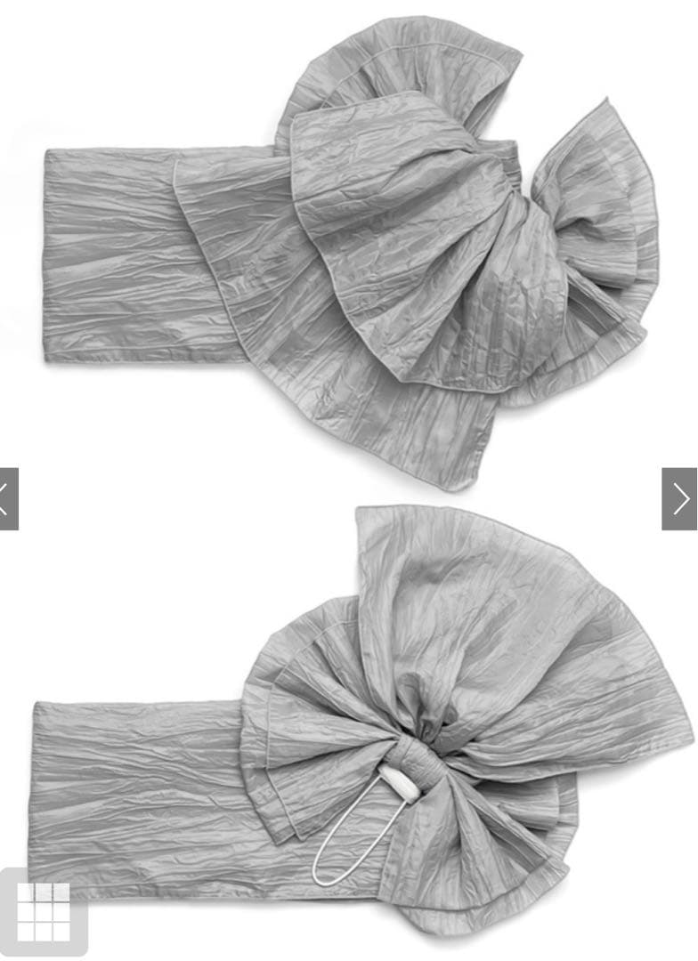 ◎GRL [tu1495] ガーベラ浴衣セット　浴衣と帯　2点　モノトーン　古典