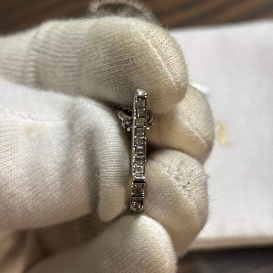 ［美品］ディオール　オブリーク　ペンダントネックレス　クリスタル　喜平