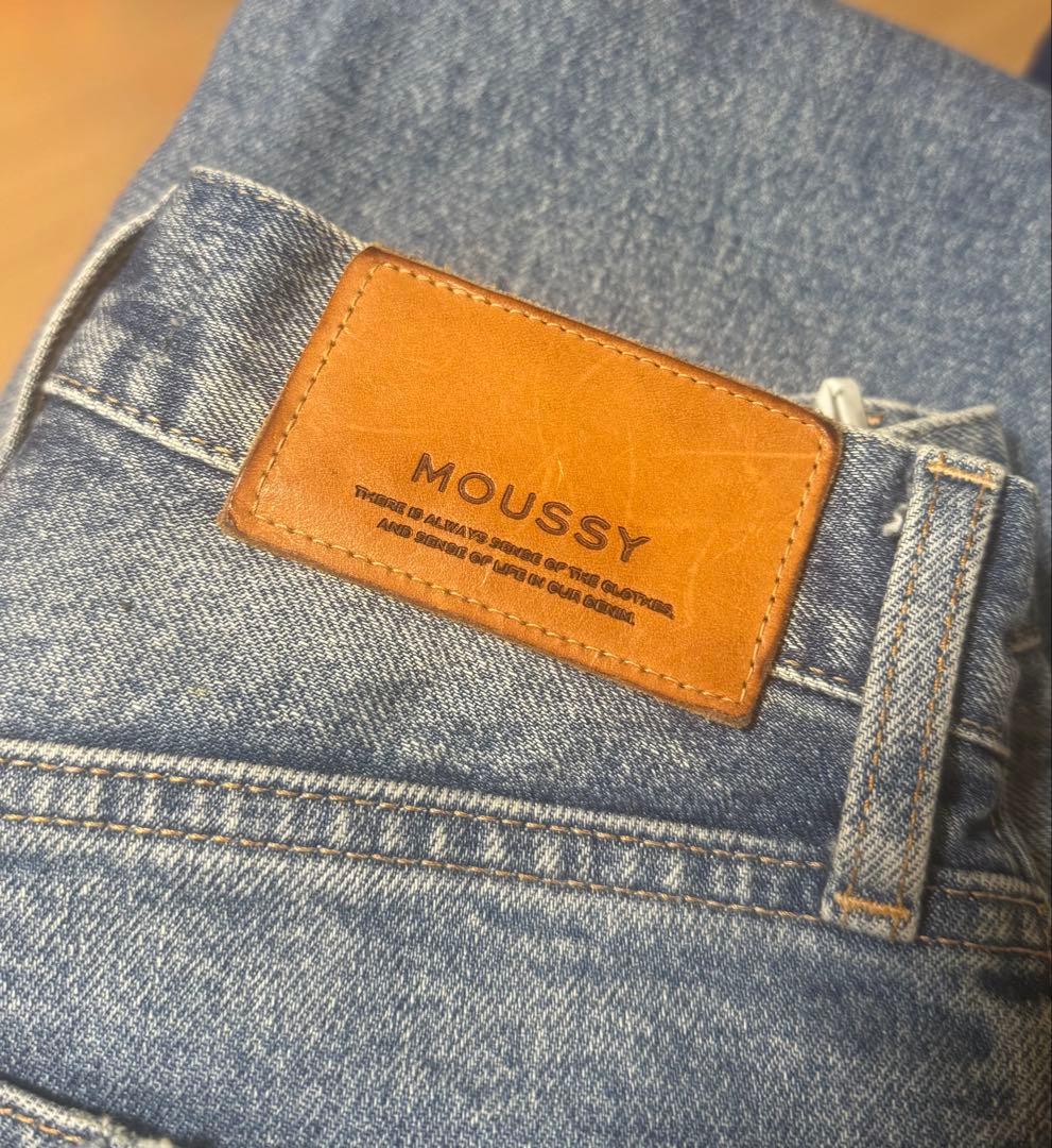 【即購入可】MOUSSY / マウジー MVS FRARE デニム ブルー