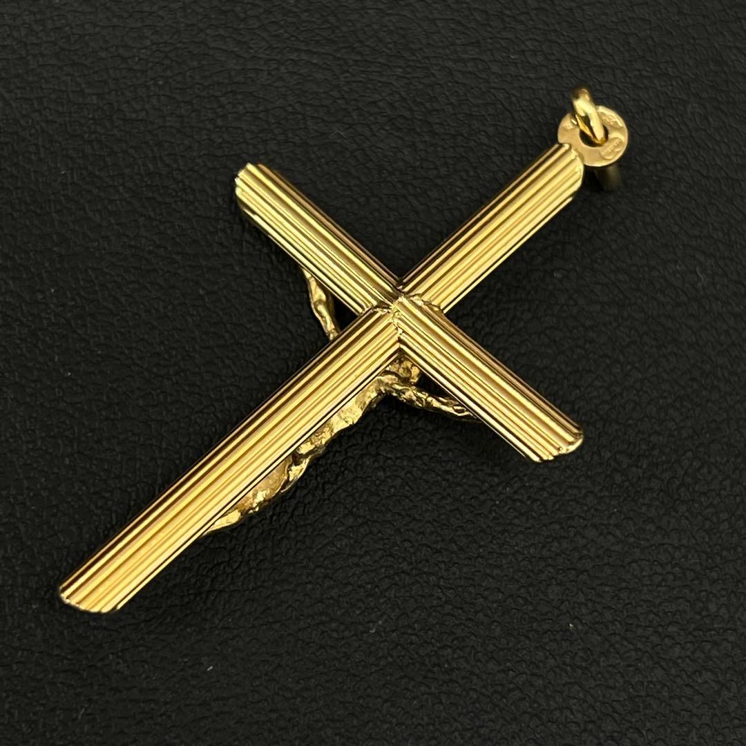 ★(B010502)K18 YG ネックレストップ ウノアエレ 750 キリスト