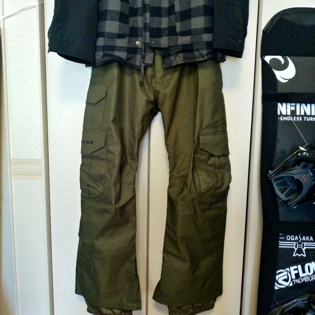 BURTONダウモアジャケット BURTONブラック、カーキ、パンツ２本