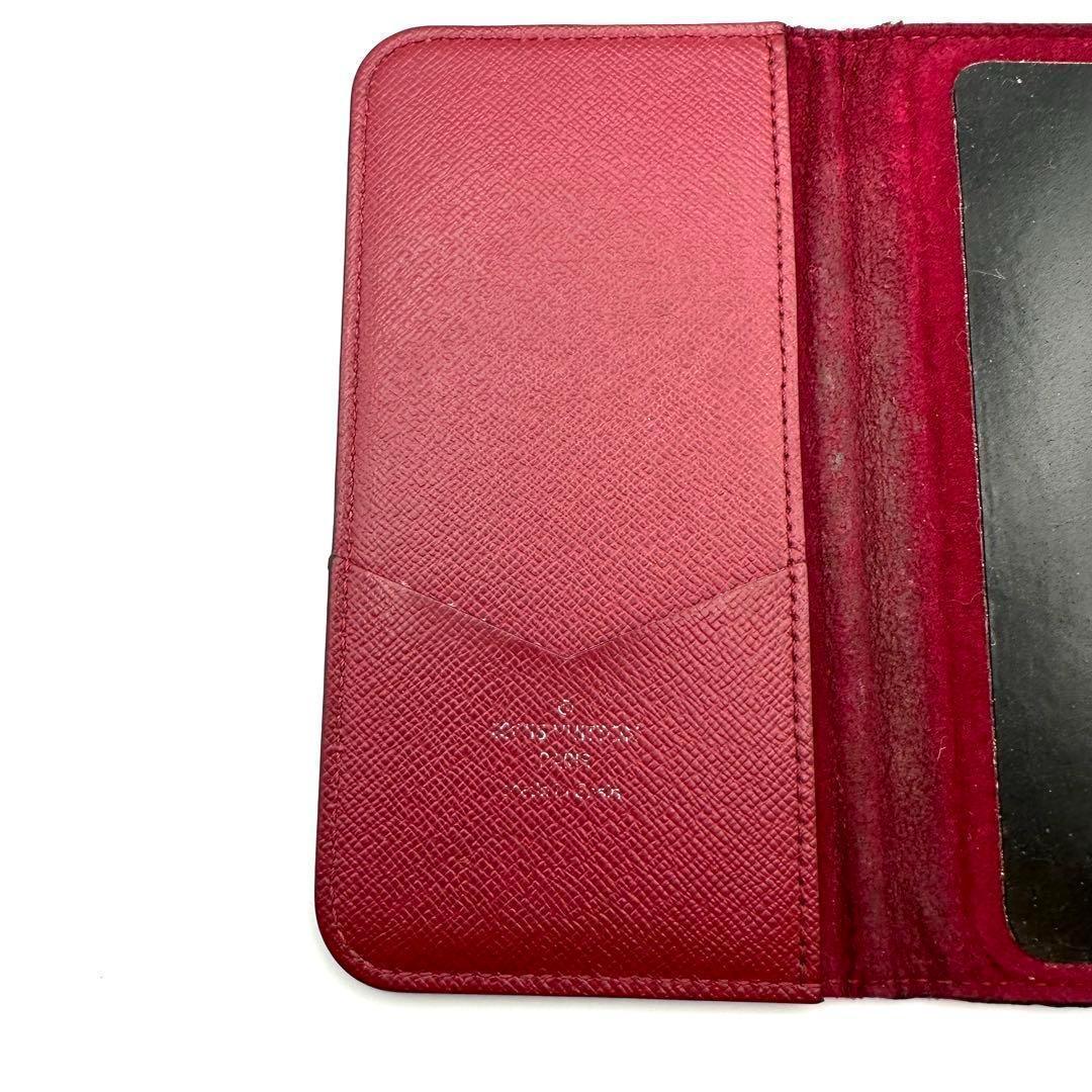LOUIS VUITTON ヴィトン　iPhoneケース　フォリオ　エピ　レッド