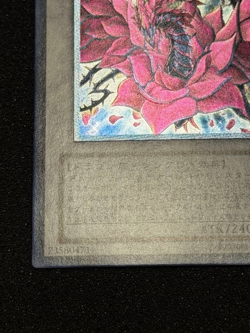 【超極美品〜完美品級】ブラックローズドラゴン レリーフ 深掘り，5つ目