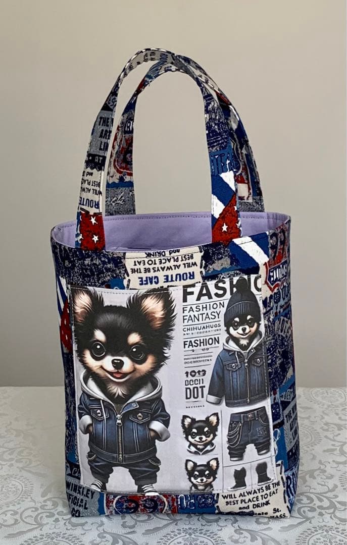 みい　ポメちゃん　トートバッグ　小物入れ