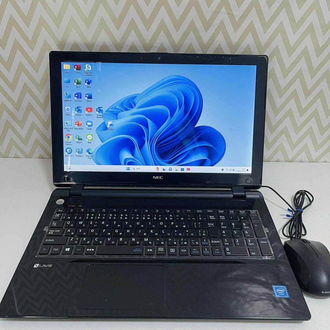 T398 NECノートパソコンSSD高速 WEBカメラWindows11オフィス