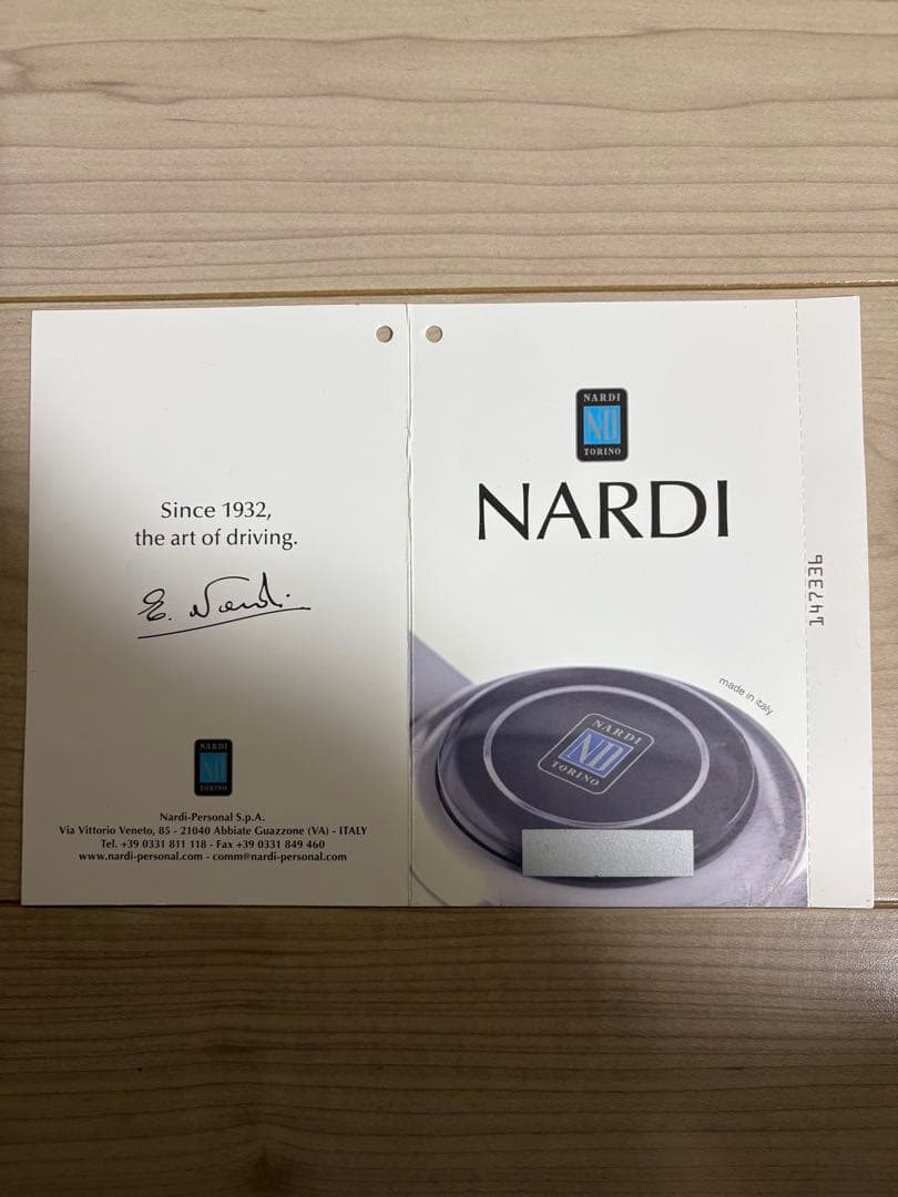 NARDI CLASSIC ブラックレザー/スポーク（34φ） N341