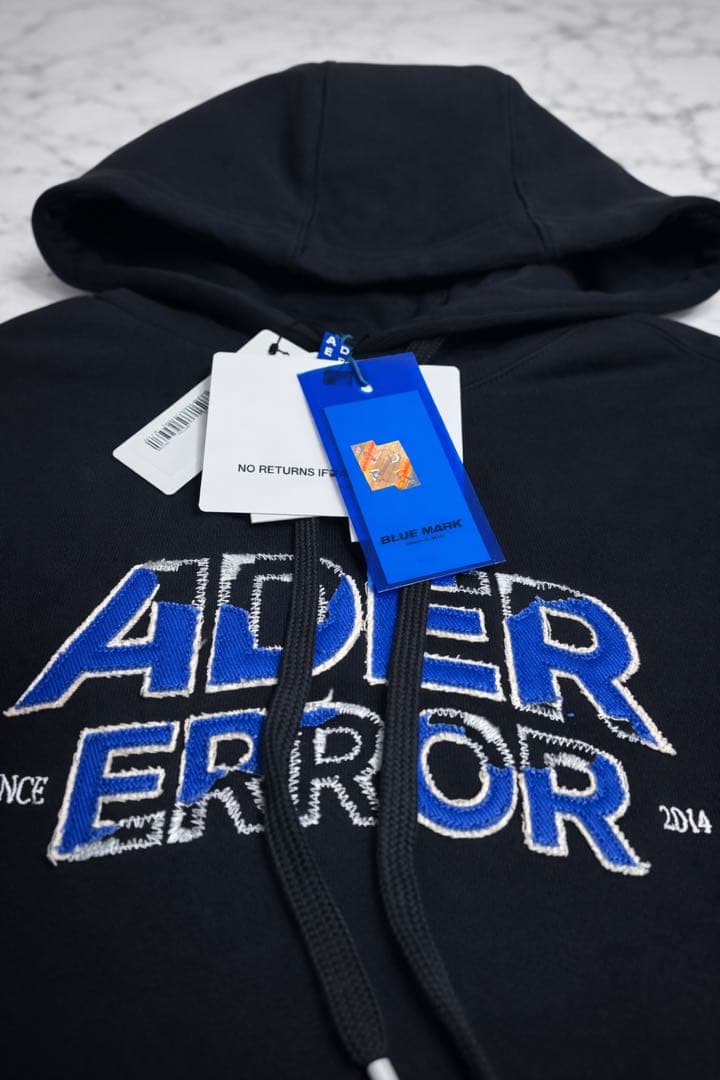 ADER ERROR アーダーエラー ブラック パーカー M