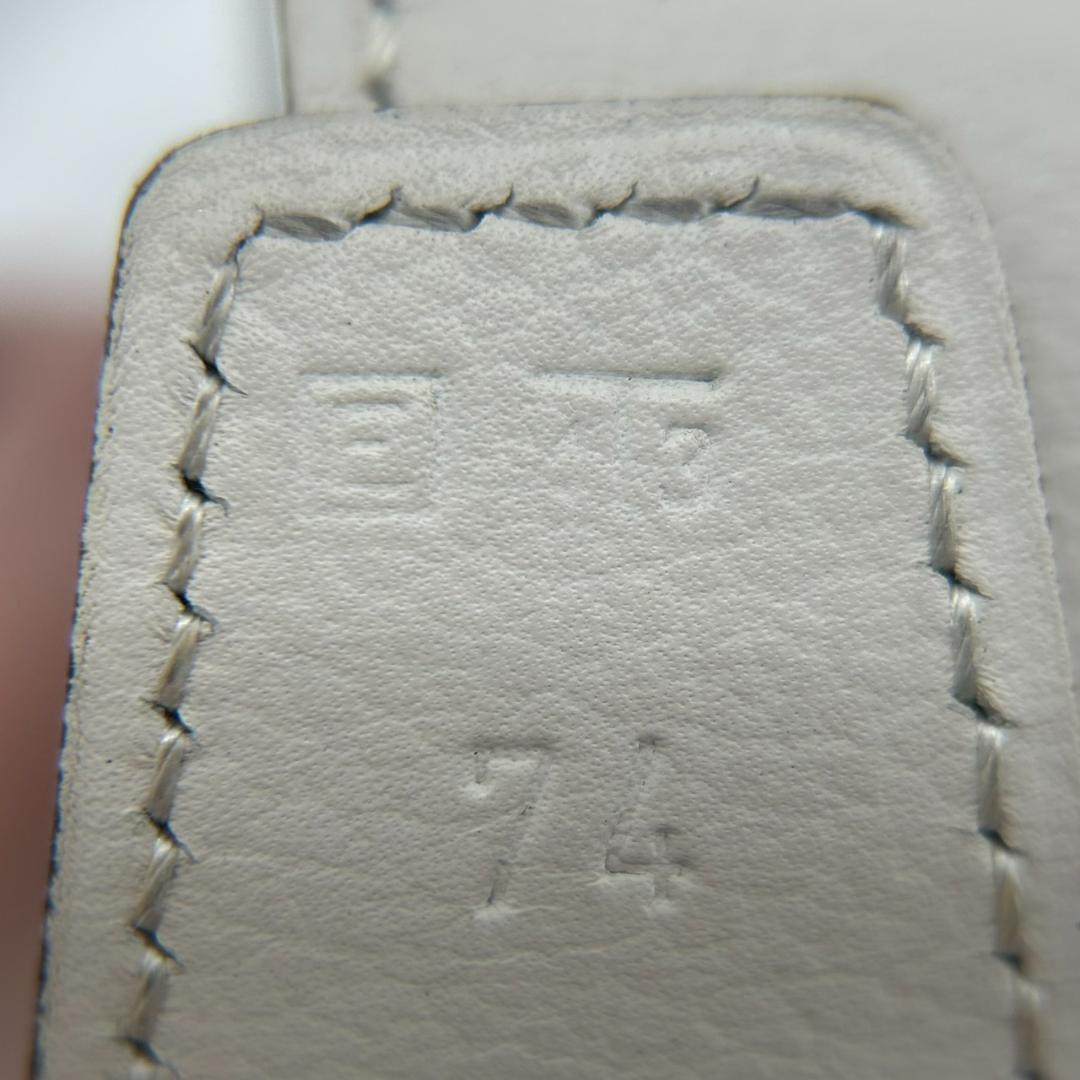 エルメス レザーベルト リバーシブル ホワイト ブラック　260119004