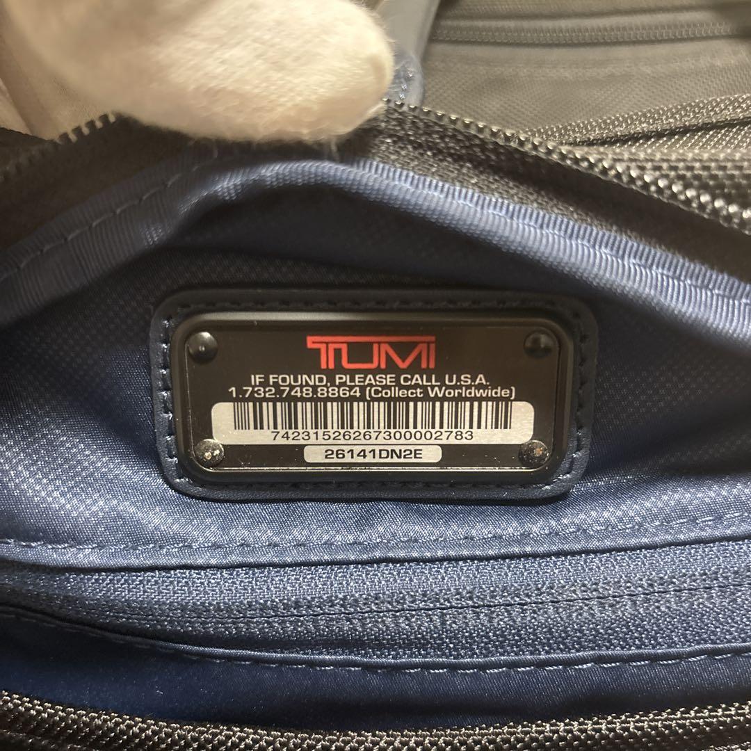 【希少美品】TUMI×EDIFICE 2WAYブリーフケース 廃盤　ネイビー