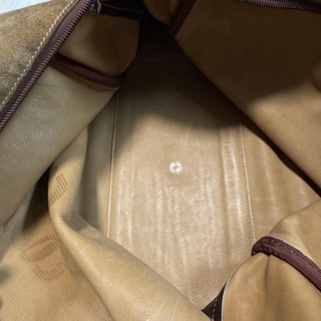 LOEWE ボストンバッグ　ショルダー　スエード　レザー　カラー(ブラウン)